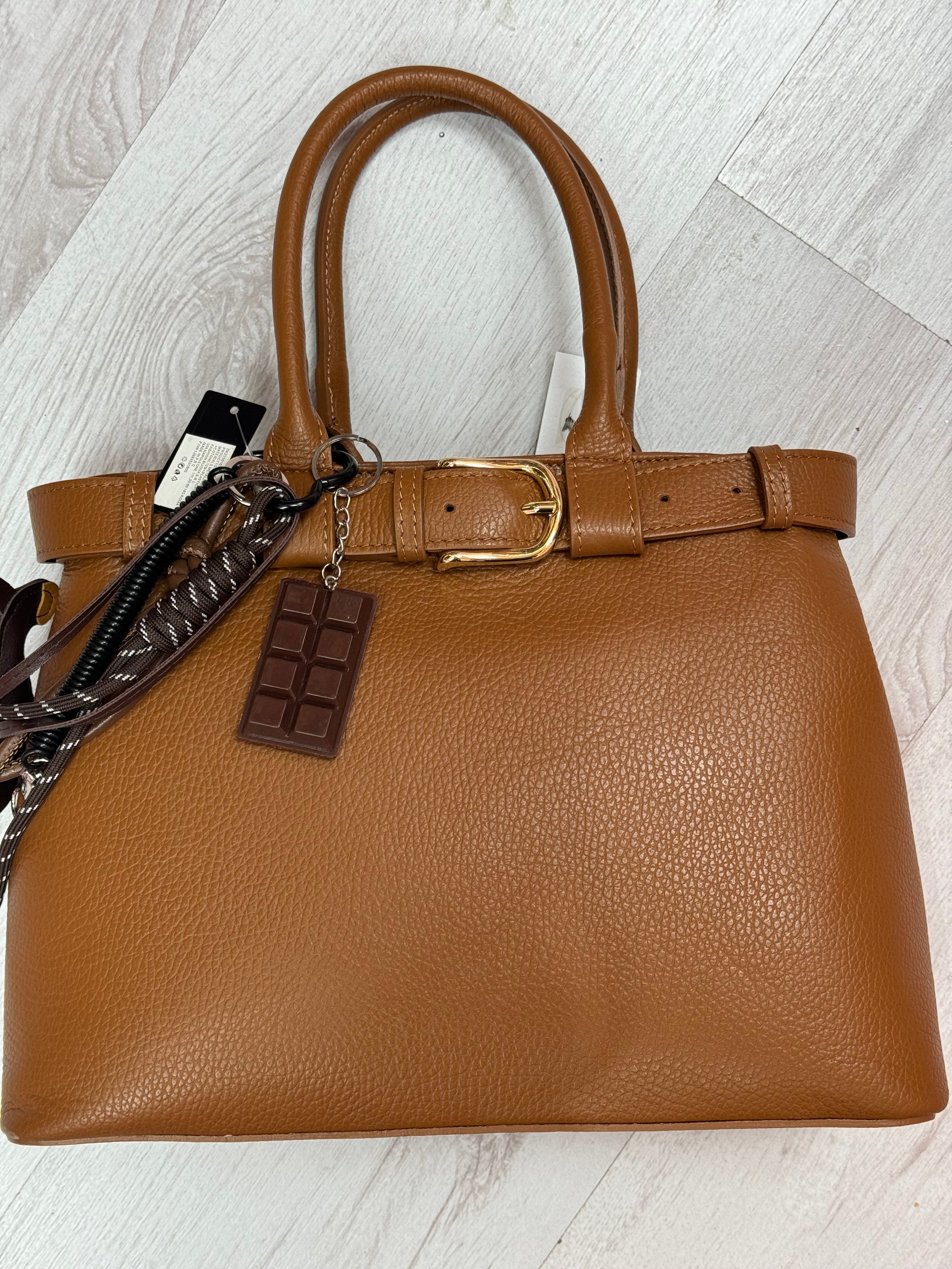 Borsa in pelle cammello