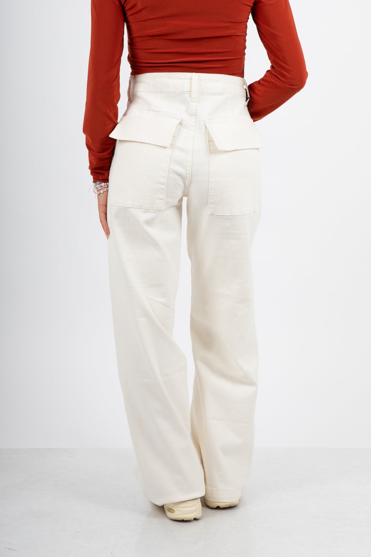 Jeans chiaro stile cargo