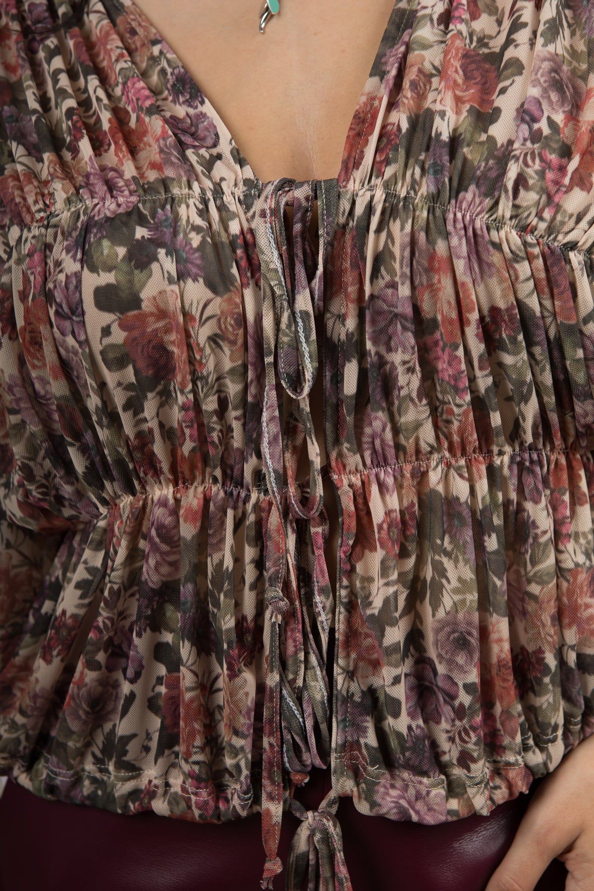 Blusa fantasia floreale Lumina