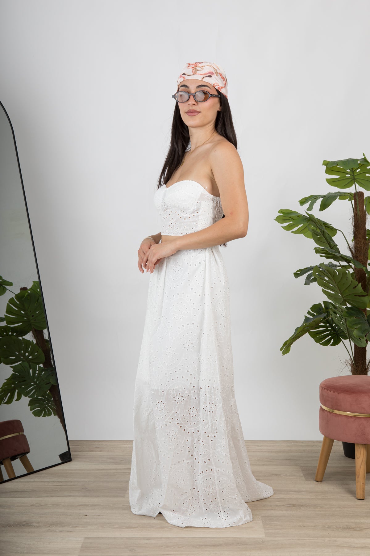 Completo pizzo Sangallo lungo