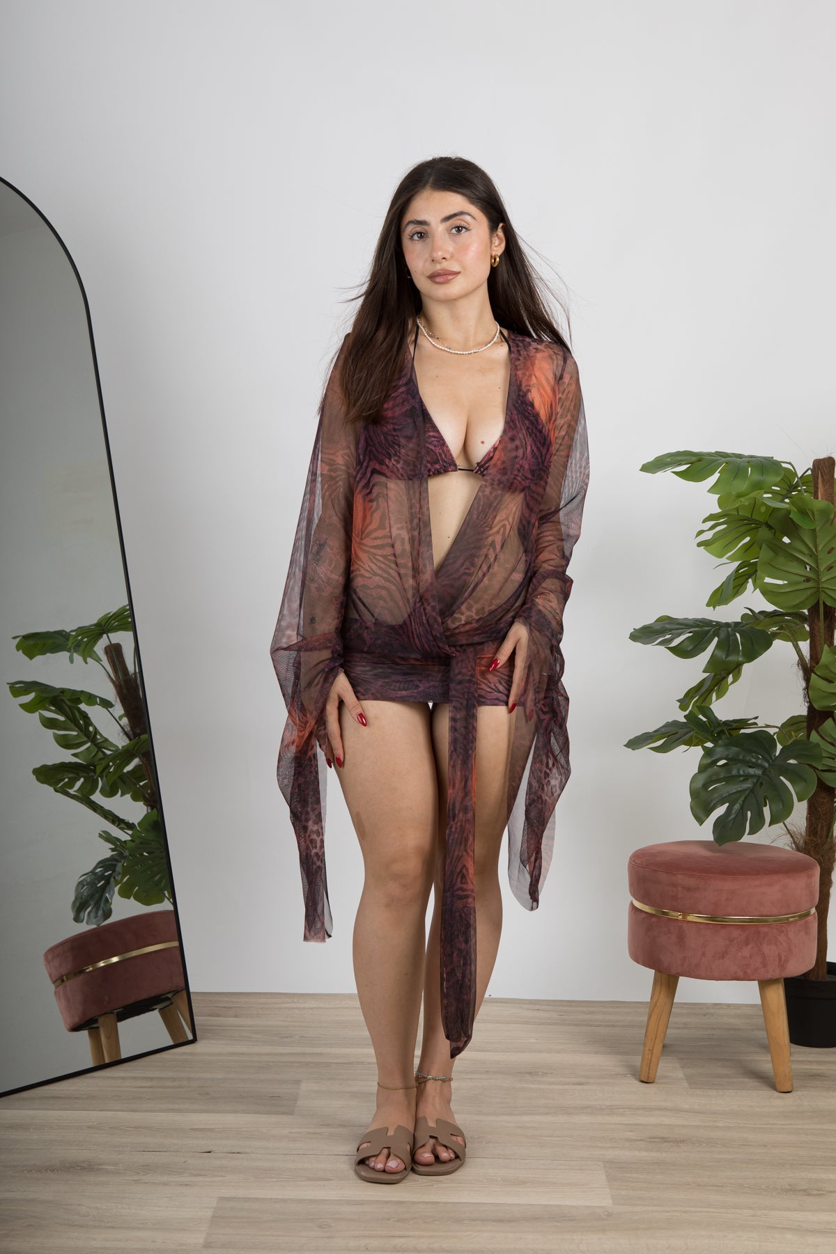 Set copricostume e bikini animalier