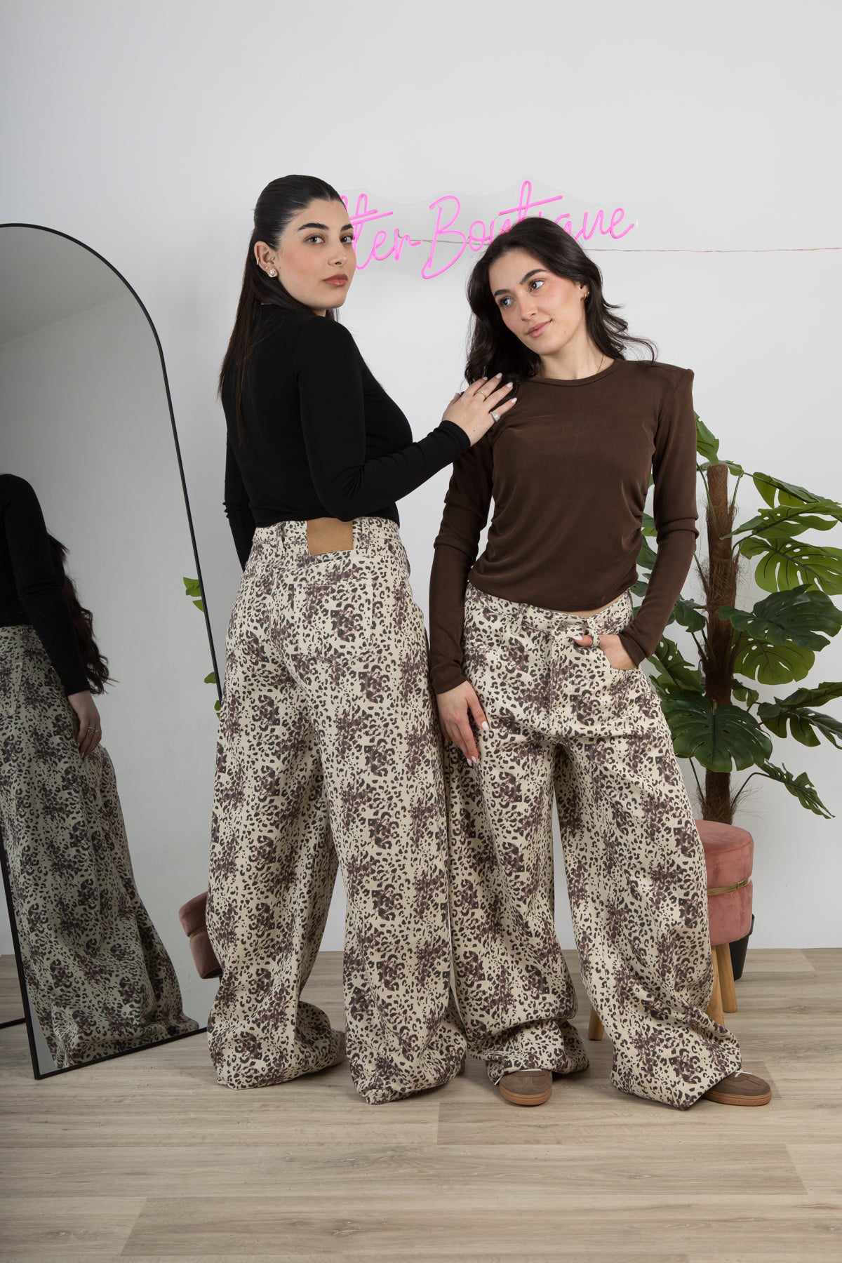 Jeans leopardato