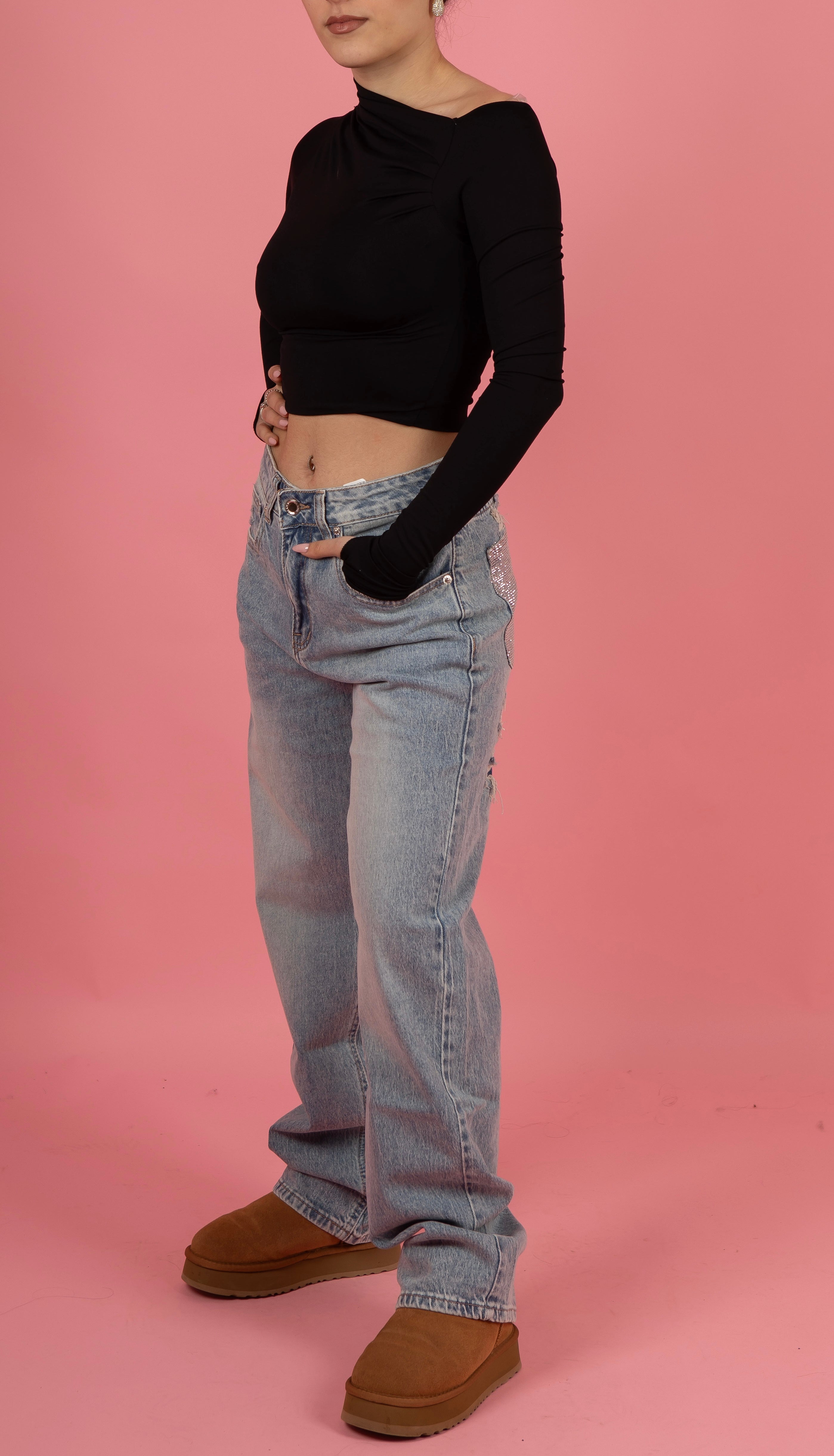 Jeans dettaglio glitter