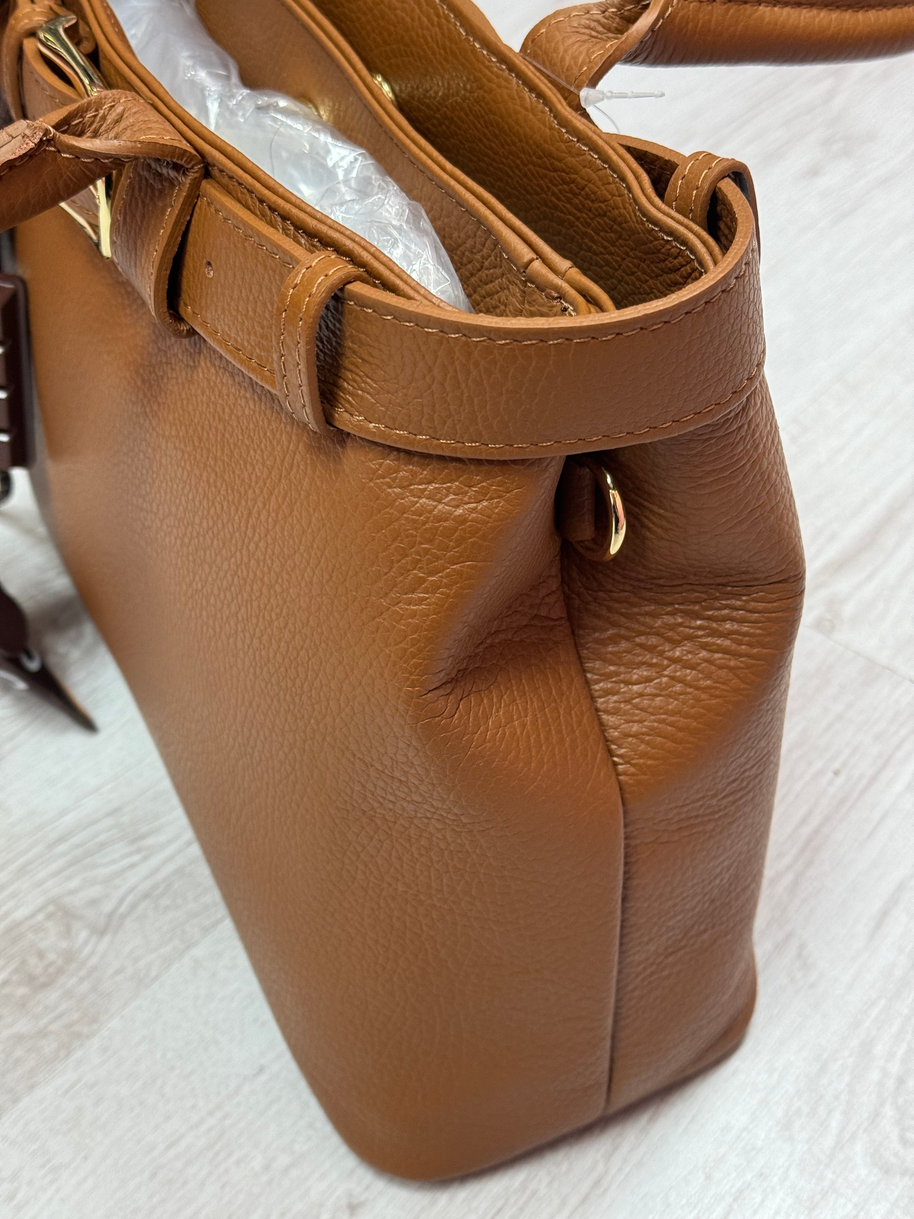 Borsa in pelle cammello