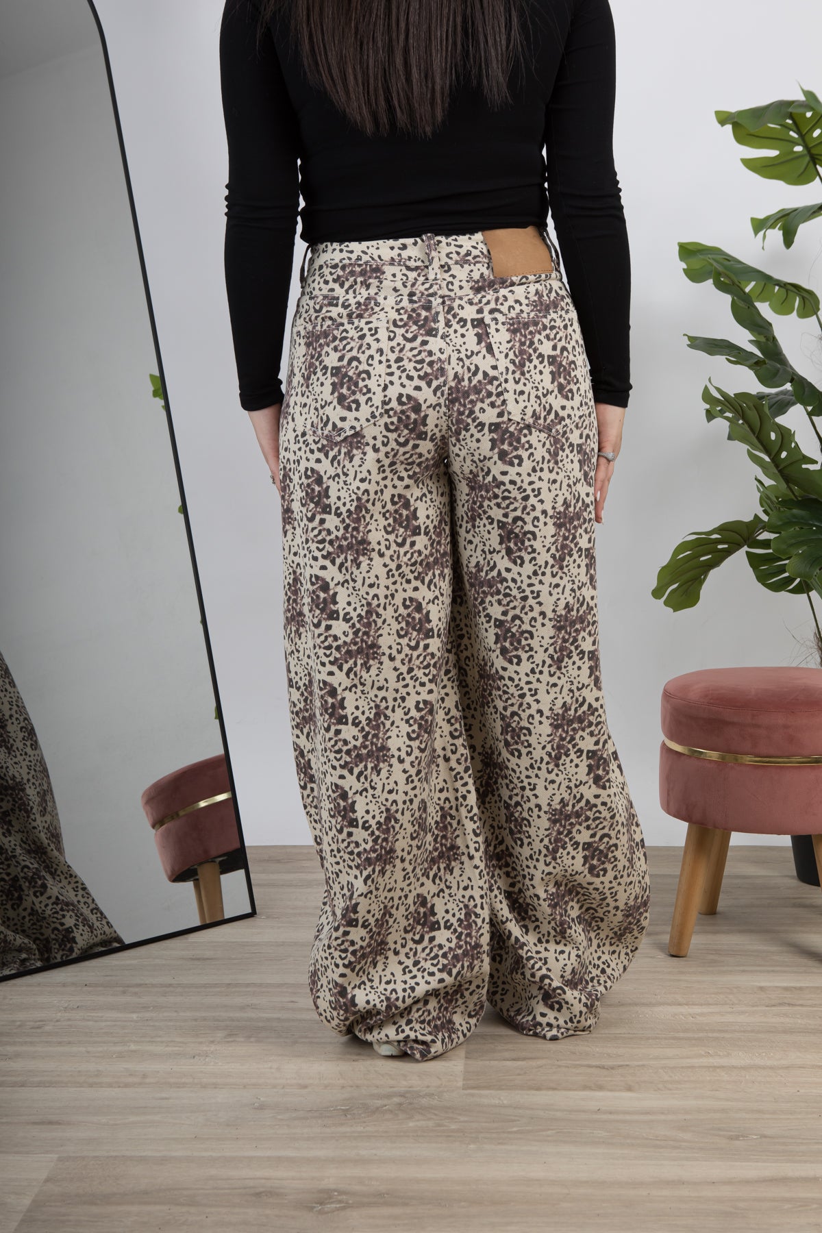 Jeans leopardato