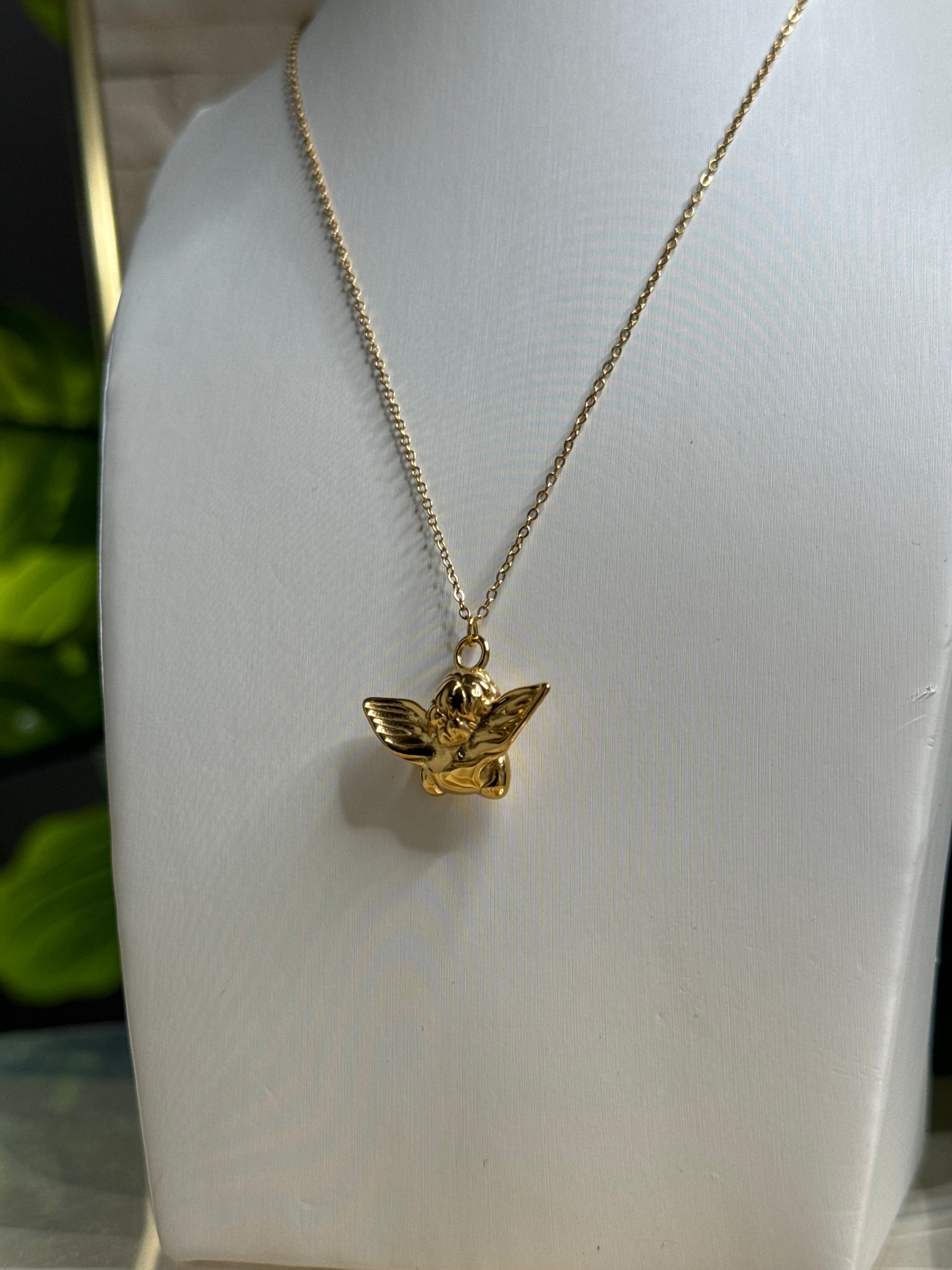 Collana angioletto dorata