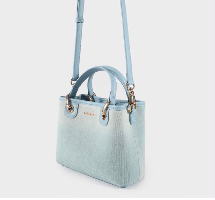 Margot borsa a mano Small Denim le light wash