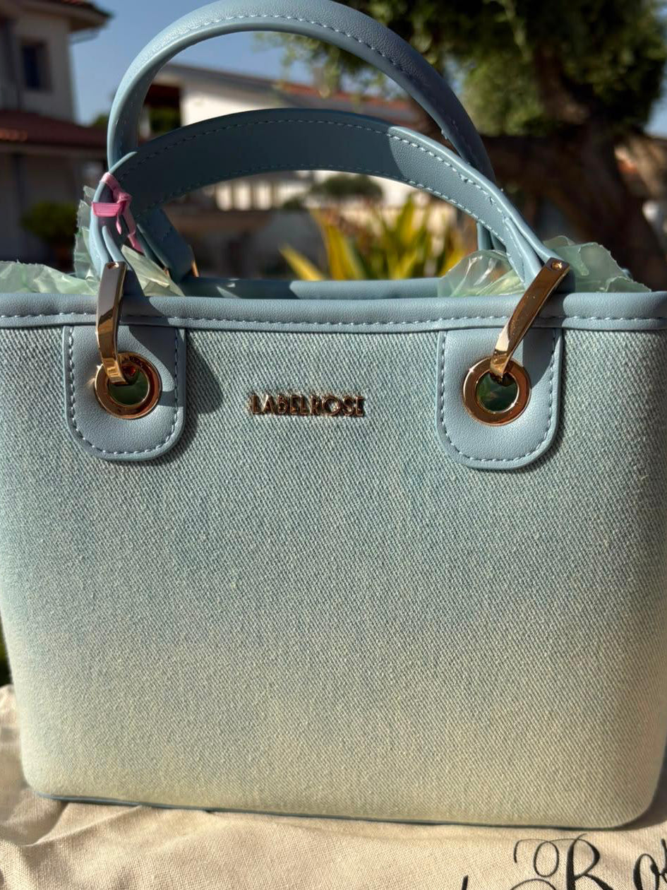 Margot borsa a mano Small Denim le light wash