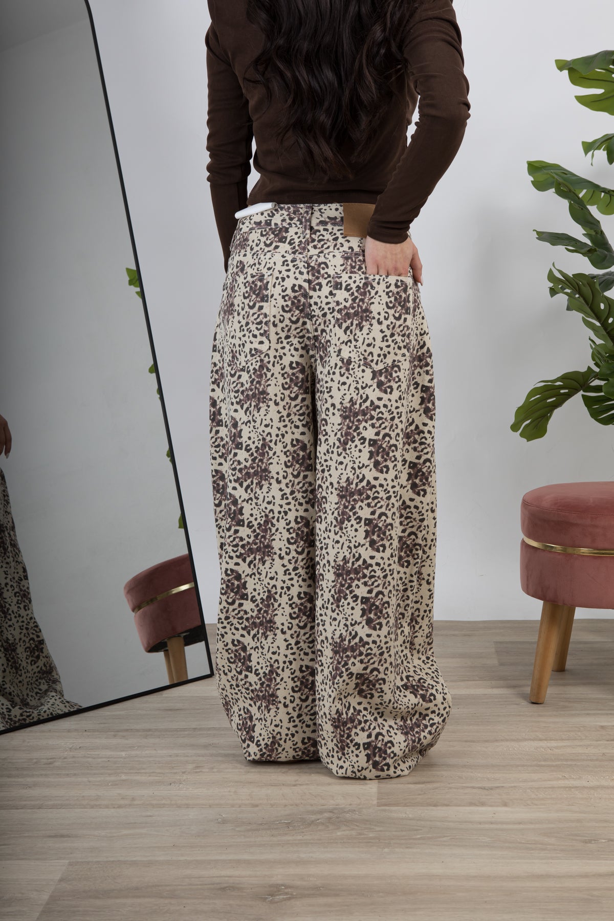 Jeans leopardato