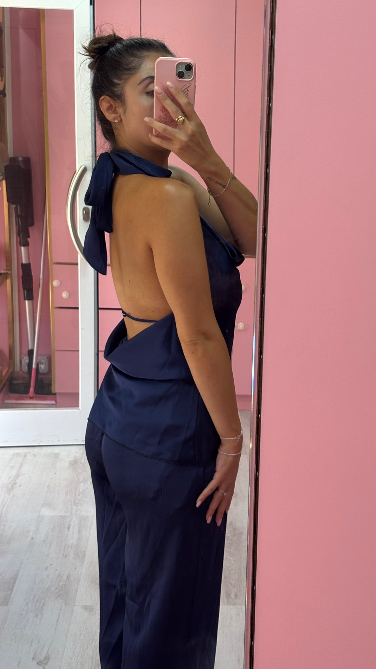 Completo Satin con pantalone