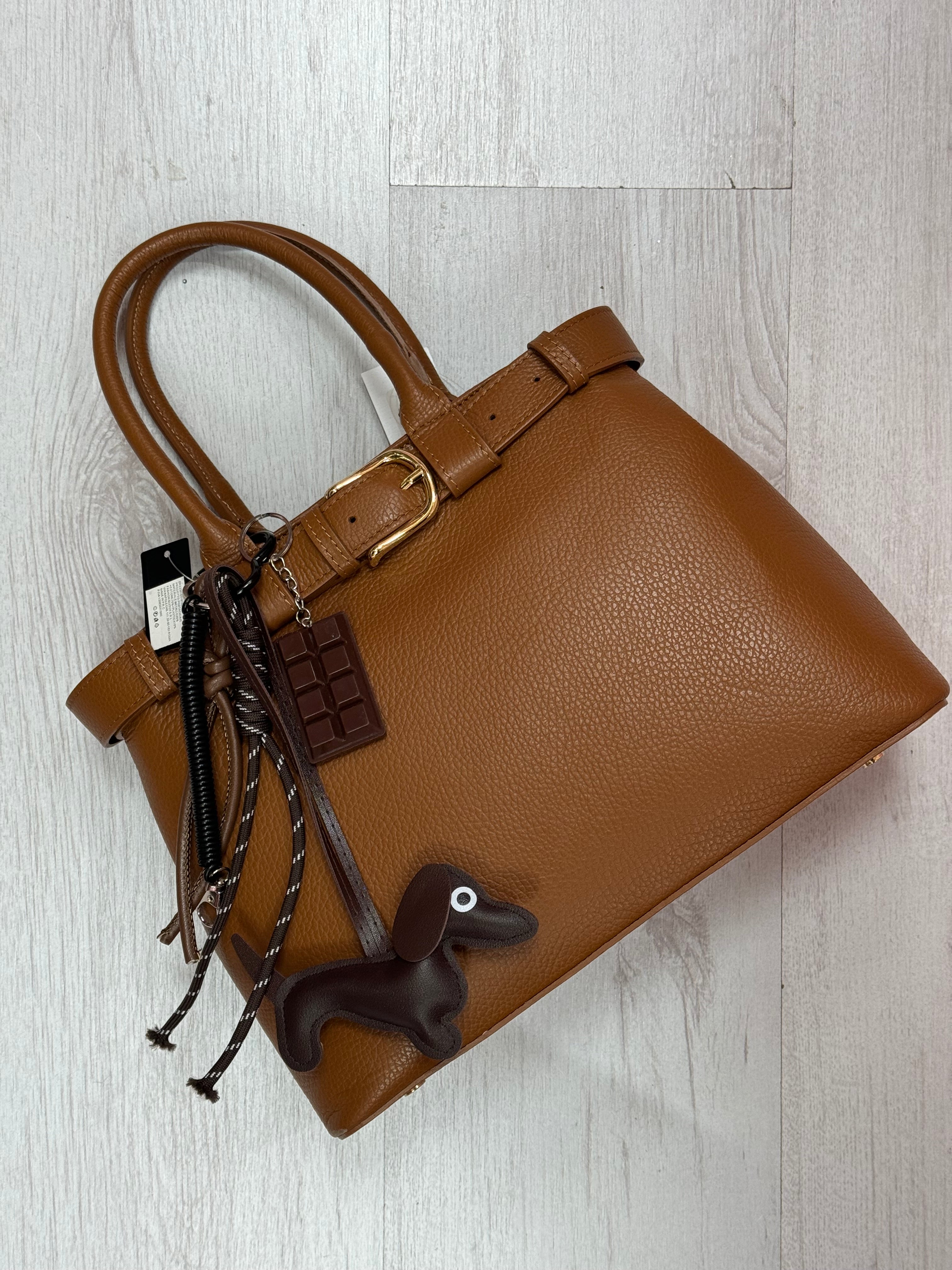 Borsa in pelle cammello