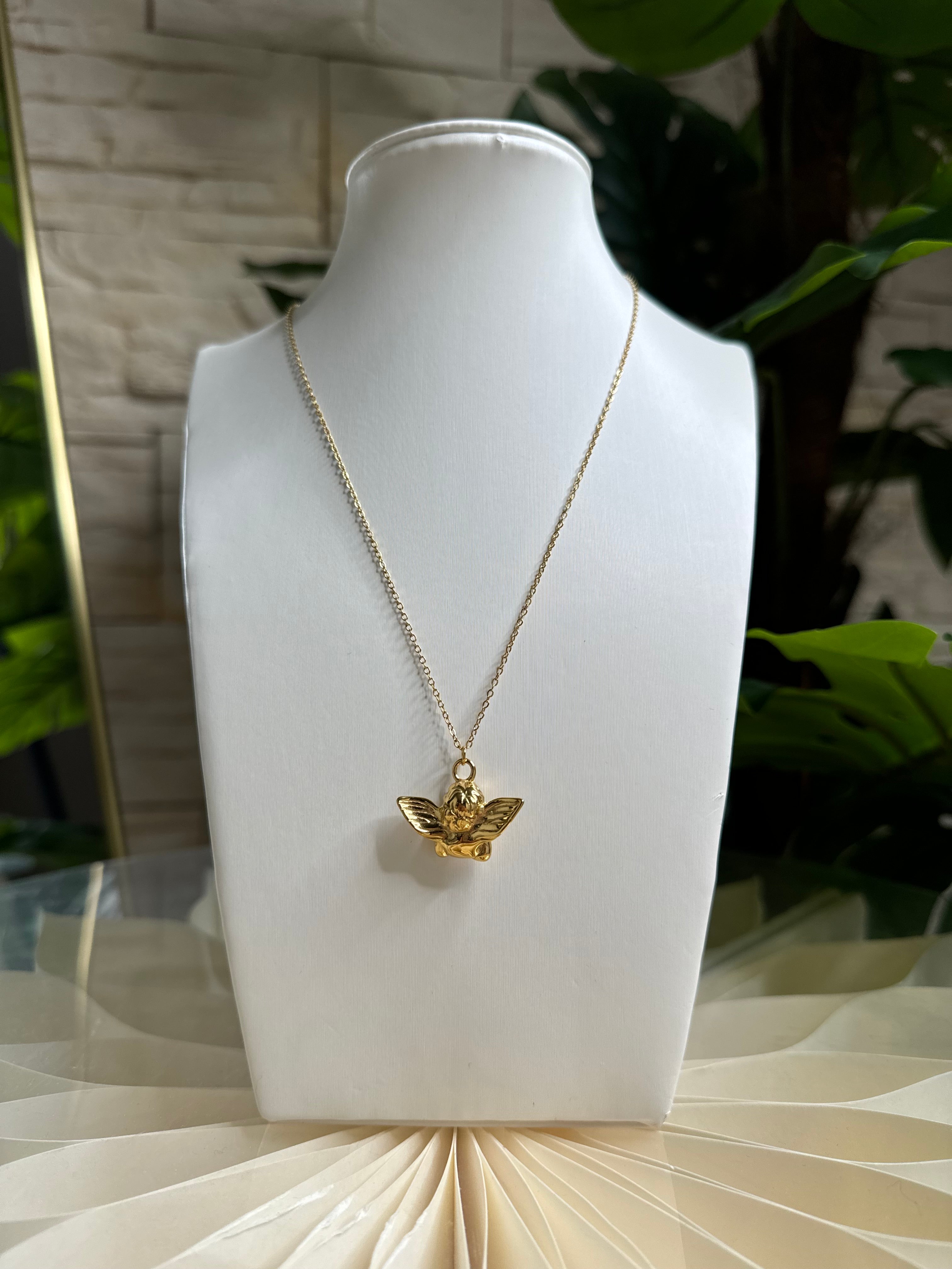 Collana angioletto dorata
