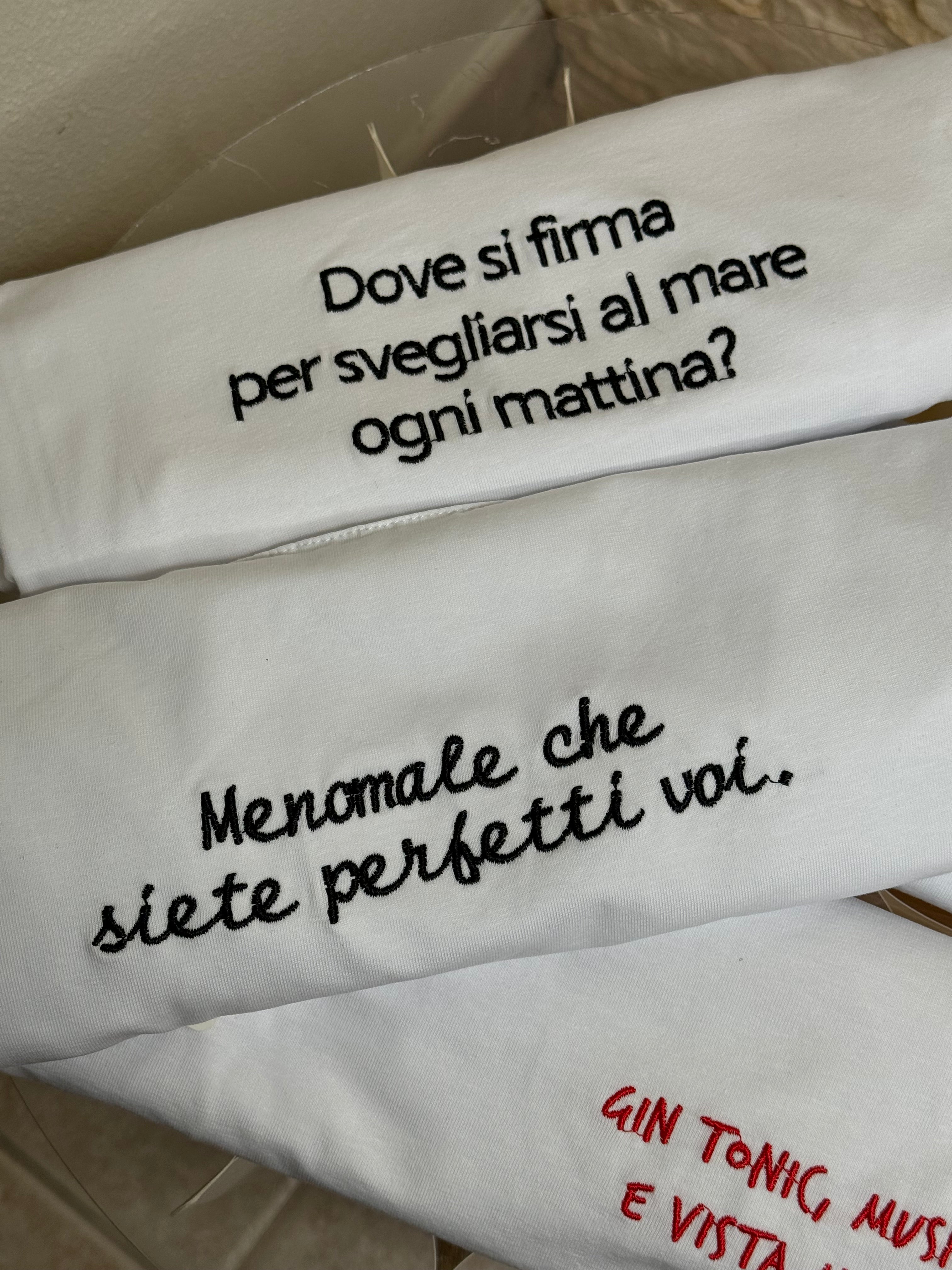 T-shirt scritte