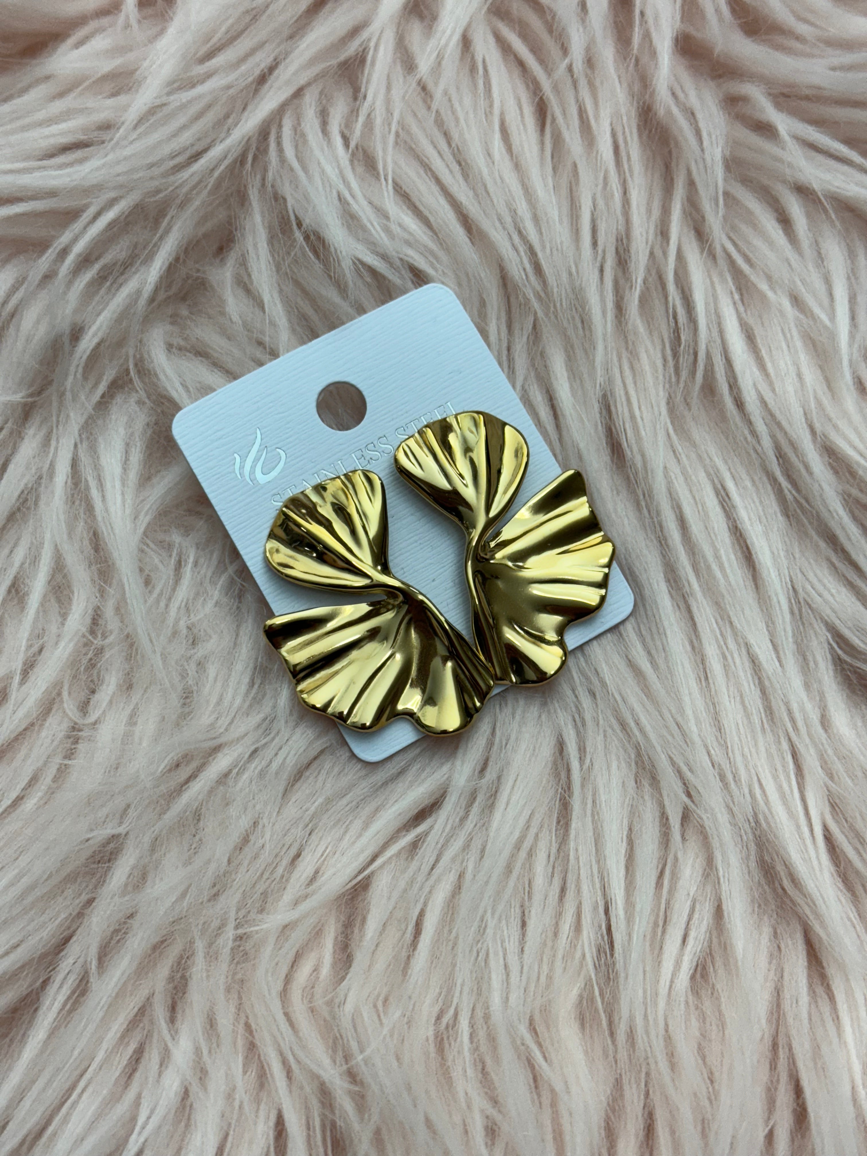 Orecchini Foglia Gold