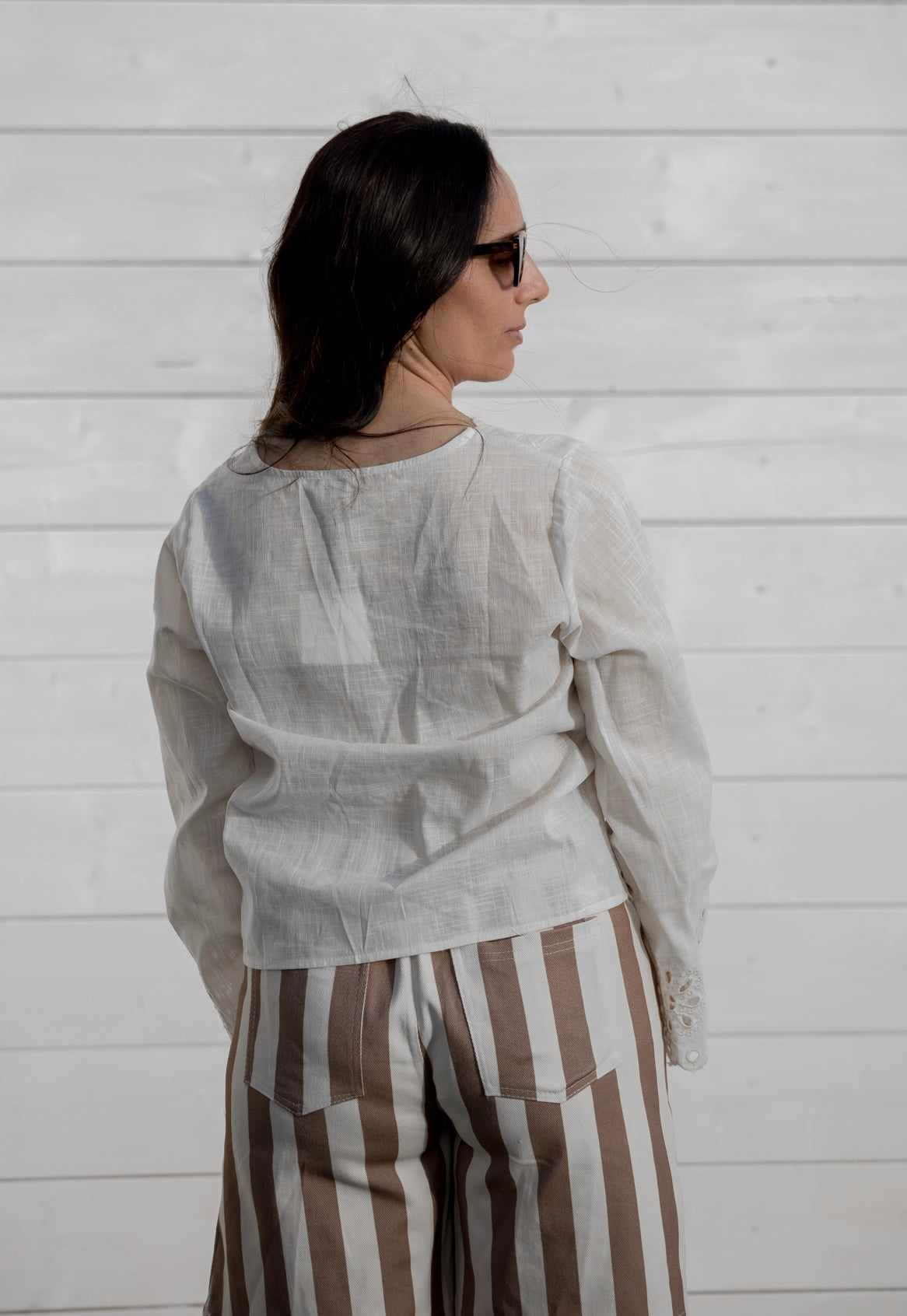 Camicia Sangallo avorio