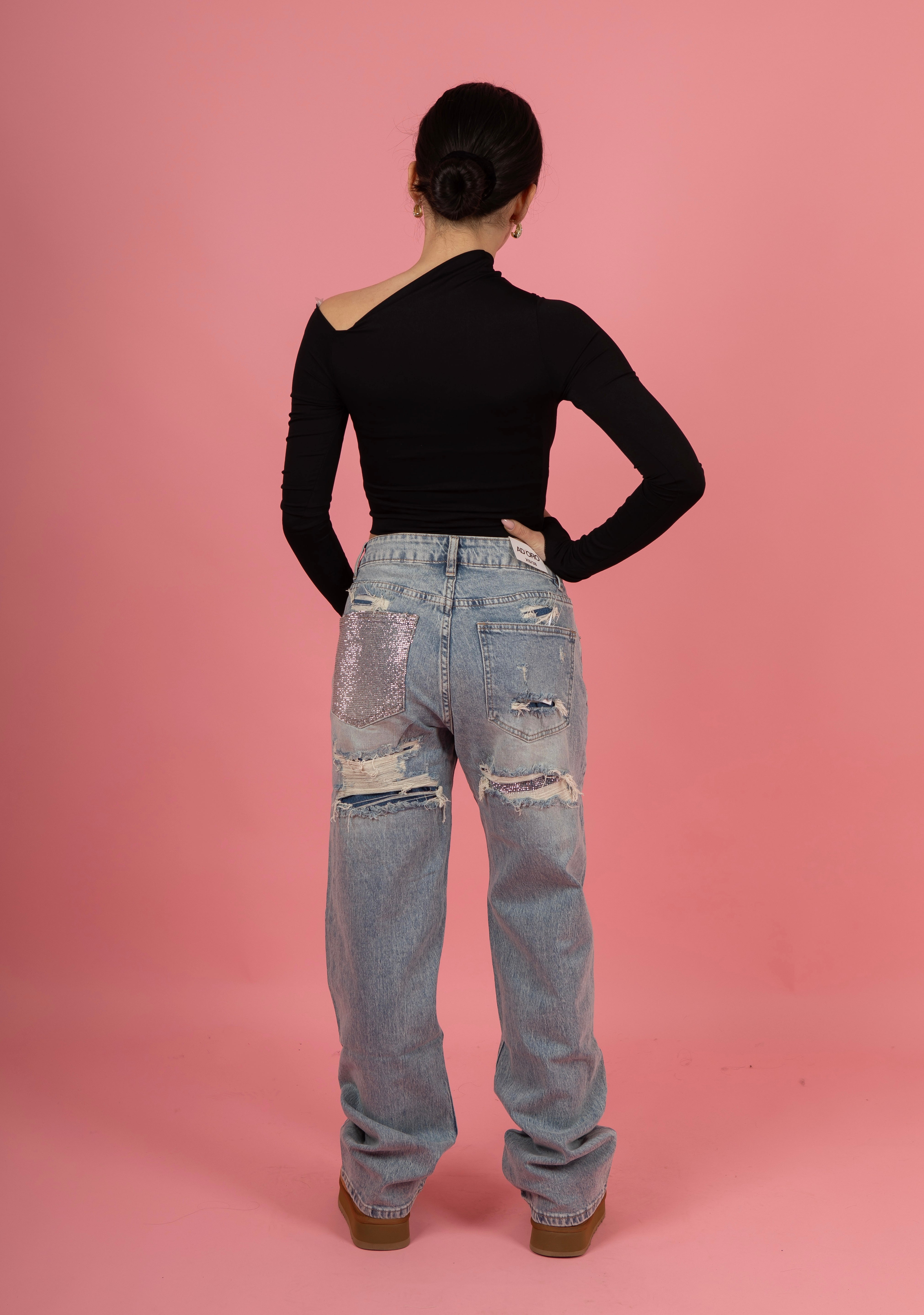 Jeans dettaglio glitter